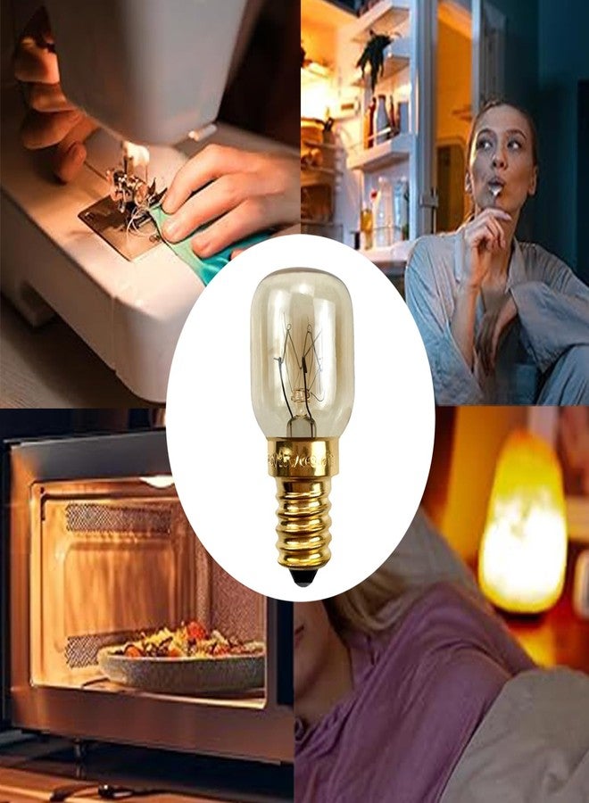 TAODAN 4PCS 25W T25 E14 Lamp Holder Oven Light Bulb Microwave Oven Light Bulb Home Appliance Light Bulb 360 Degree Beam Angle Suitable for Microwaves Ovens Sewing Machines - Image 3